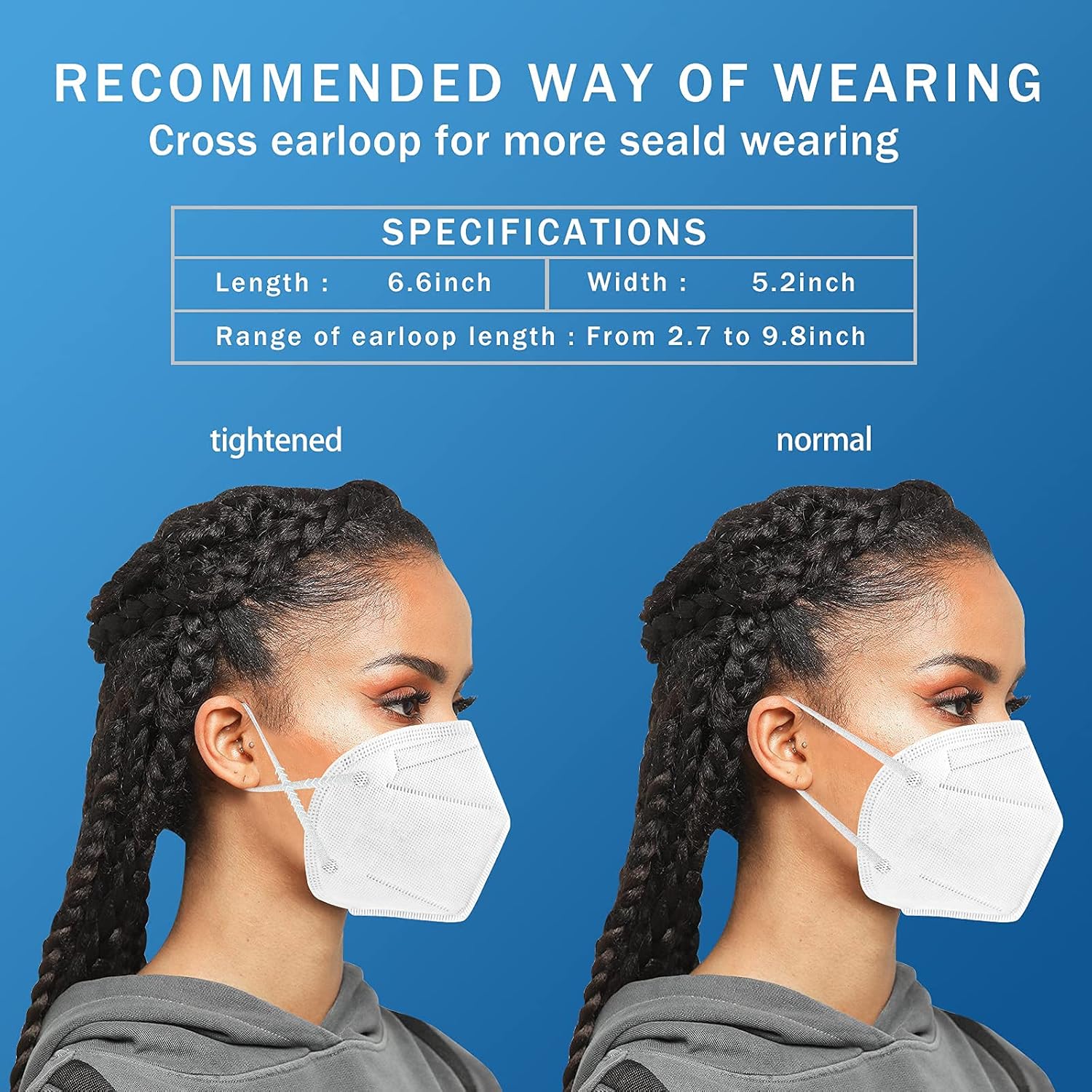 1920 pcs Hotodeal KN95 ,5 Layers Cup Dust Mask Against PM2.5 from Fire Smoke, Dust, for Men, Women, Essential Workers(White)（20pcs/box）