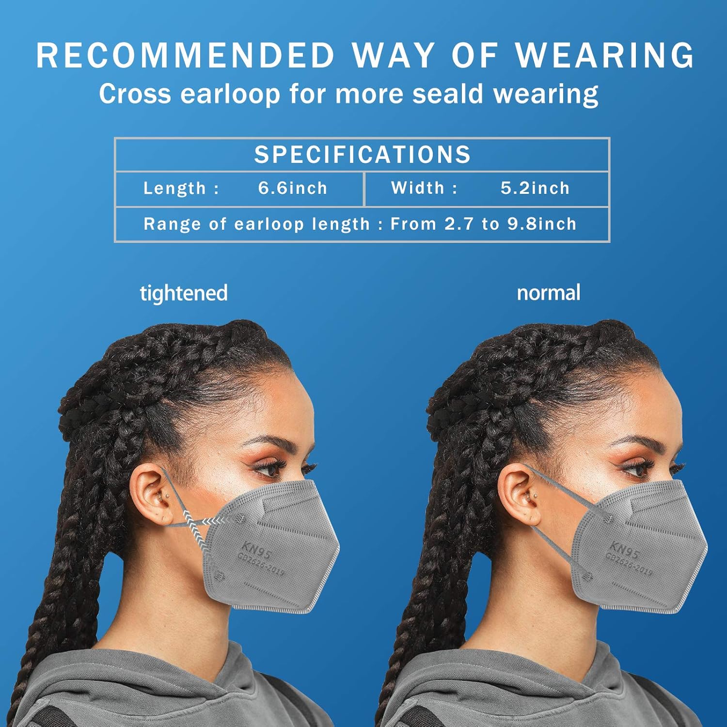 1920 PCs Hotodeal KN95 Face Mask, Grey KN95 Mask, 5 Layers Cup Dust Mask, for Men, Women, Healthcare Worker, Essential Workers(40pcs/box)