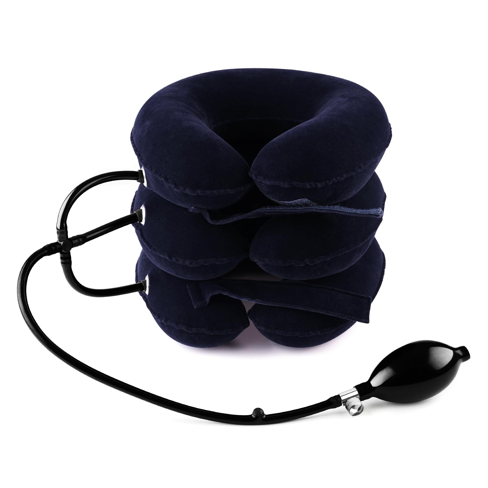 Cervical Neck Traction Device- Hotodeal Adjustable Inflatable Neck Brace Neck Stretcher