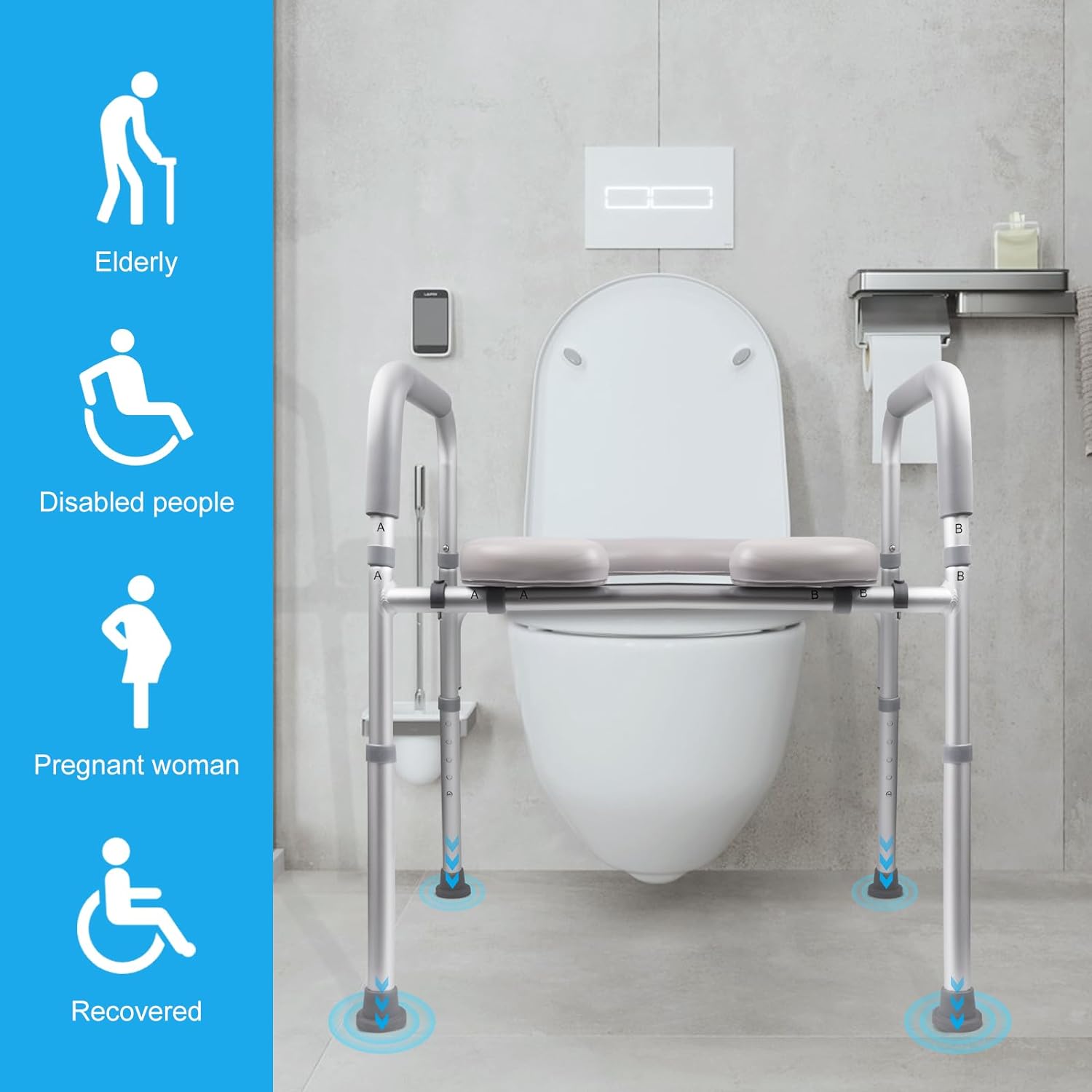 Hotodeal Toilet Seat Risers For Seniors