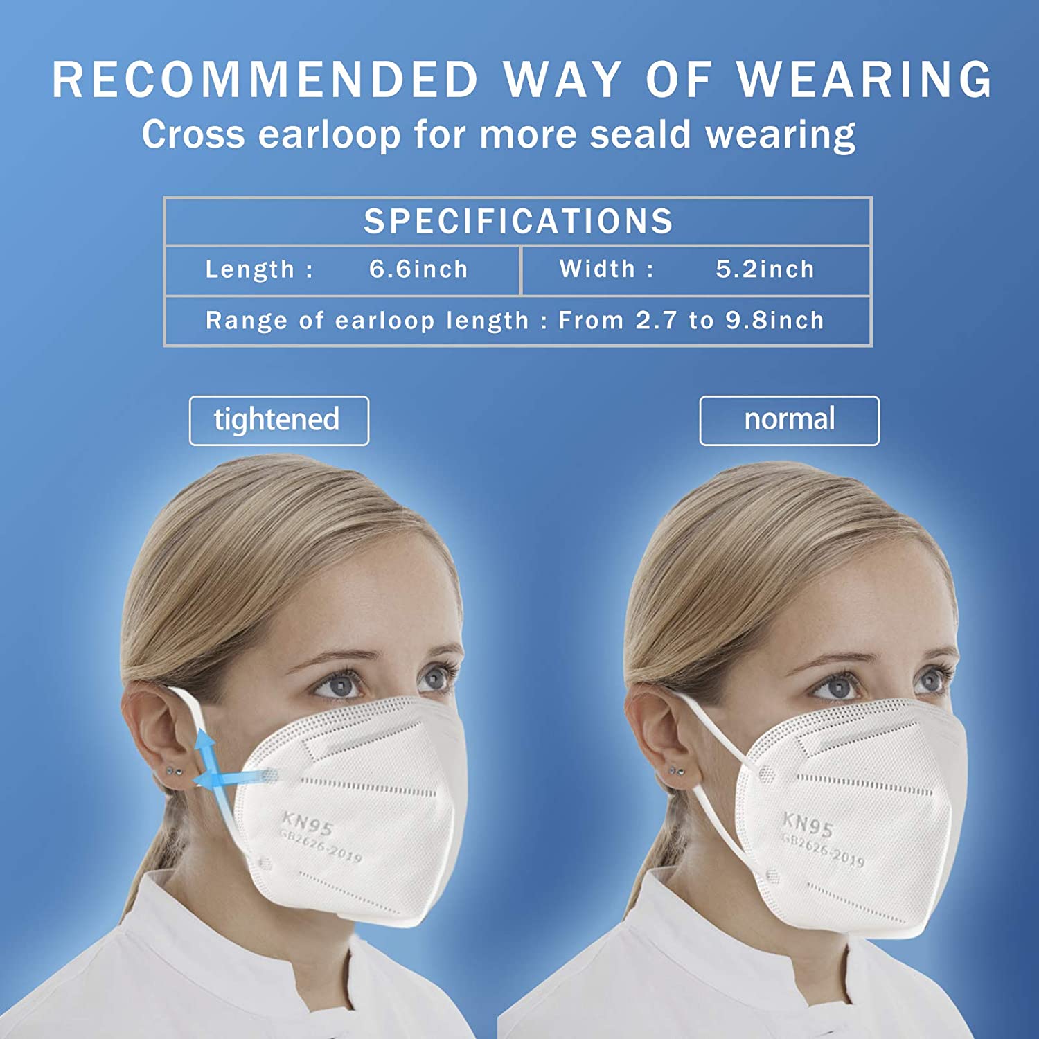 KN95 Face Mask 20 PCS, Filter Efficiency≥95%, 5 Layers Cup Dust Mask Against PM2.5 from Fire Smoke, Dust, for Men, Women, Essential Workers
